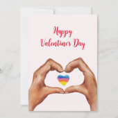 Handen Hart Valentijnsdag Feestdagenkaart (Voorkant)