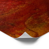 Handen helen vlambare rode energie Reiki Poster (Hoek)