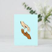 Handen helpen briefkaart (Staand voorkant)