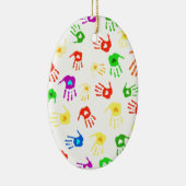 Handen helpen! keramisch ornament (Rechts)