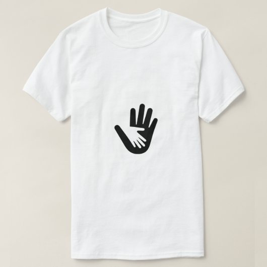 Handen helpen t-shirt (Design voorkant)