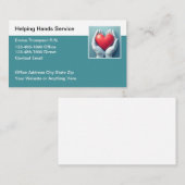 Handen helpen Verpleegkundige Home Gezondheid Visitekaartje (Voorkant / Achterkant)