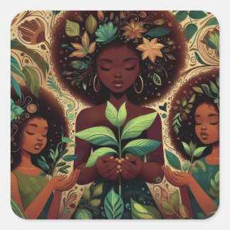 Handen Houd Planten Sticker