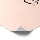 Handen houden halve maan lijn kunst poster (Hoek)