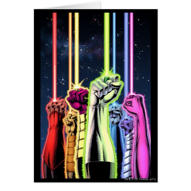 Handen in de lucht met ringen - Kleur (Voorkant)