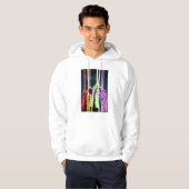 Handen in de lucht met ringen - Kleur Hoodie (Voorkant volledig)