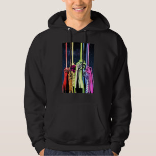 Handen in de lucht met ringen - Kleur Hoodie