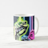 Handen in de lucht met ringen - Kleur Koffiemok (Voorkant rechts)