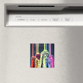 Handen in de lucht met ringen - Kleur Magneet (Insitu (Vaatwasser))