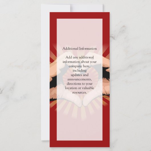 Handen in de vorm van een ontwerp van hart, liefde (Achterkant)