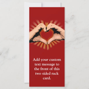 Handen in de vorm van een ontwerp van hart, liefde