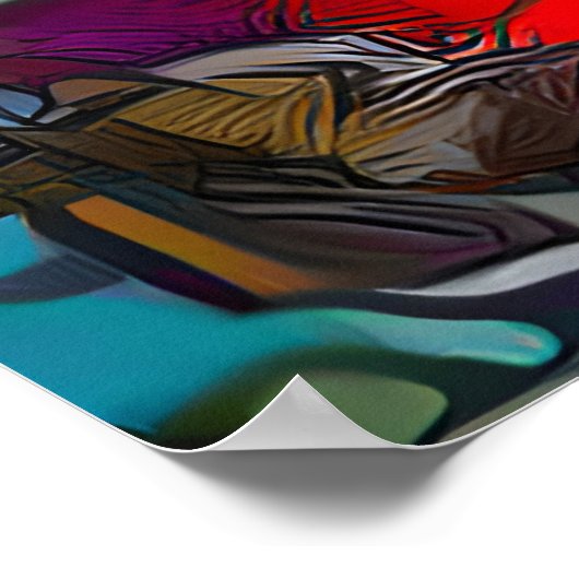 Handen in de vorm van een Poster van de hartliefde (Hoek)