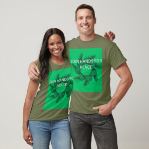 HANDEN IN EEN VOOR VREDE T-SHIRT