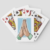 Handen in gebed pokerkaarten (Achterkant)