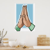 Handen in gebed poster (Keuken)