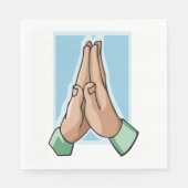 Handen in gebed servet (Voorkant)