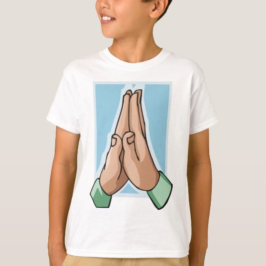 Handen in gebed t-shirt (Voorkant)