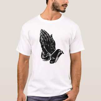 Handen in gebed t-shirt