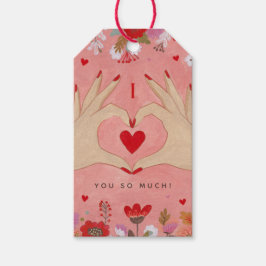  Handen In Liefde Teken Valentijn Cadeaulabel