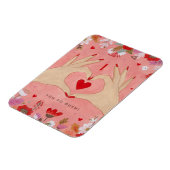 Handen In Liefde Teken Valentijn Magneet (Linkerzijde)