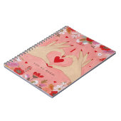  Handen In Liefde Teken Valentijn Notitieboek (Linkerzijde)