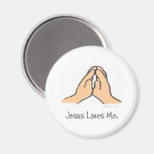 Handen in Prayer Magneet (Voorkant / Achterkant)