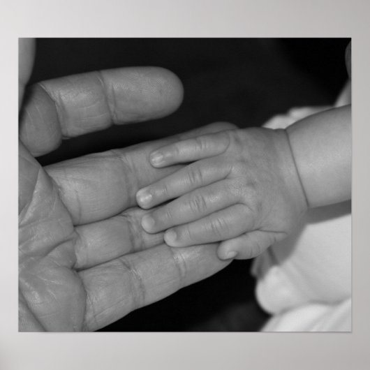 Handen in zwart-wit poster (Voorkant)