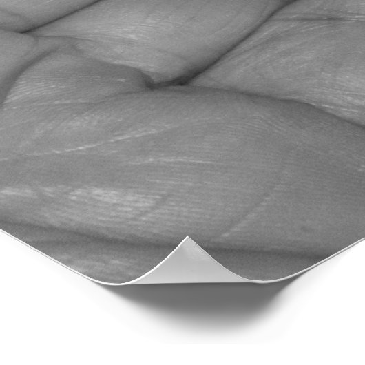 Handen in zwart-wit poster (Hoek)