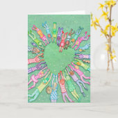 Handen Kaart (Gele Bloem)