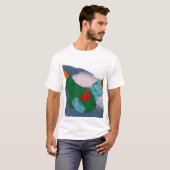Handen koppelen, kunstafdrukken maken, valentijn g t-shirt (Voorkant volledig)