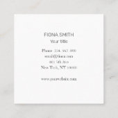 Handen Lichtgroen Grijs Vierkante Visitekaartje (Achterkant)