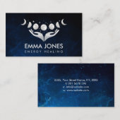 Handen - Maan - Moeder van Parelplein Visitekaartje (Voorkant / Achterkant)