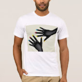 Handen met Mannen T-Shirt-Nainted Nails T-shirt (Voorkant)