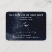 Handen met Moons Cosmos Astrology Tarot Visitekaartje (Achterkant)