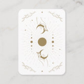 Handen met Moons Tarot Psychic Visitekaartje (Voorkant)