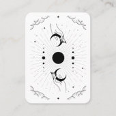 Handen met Moons Tarot Psychic Visitekaartje (Voorkant)
