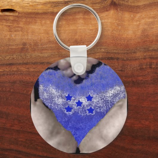 Handen met watervlag sleutelhanger (Voorkant)