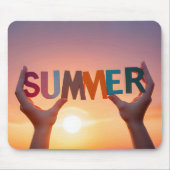 Handen met zomertekst muismat (Voorkant)