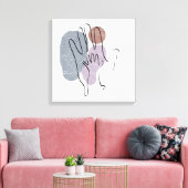 Handen Moeder Kind Lijn Kunst Liefde Canvas Afdruk (Insitu (Woonkamer))