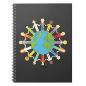 Handen op aarde notitieboek (Voorkant)