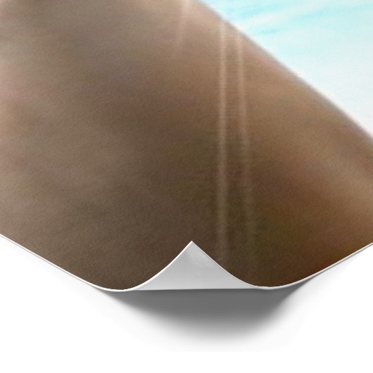 Handen op blauwe achtergrond, reiki, chakra poster (Hoek)