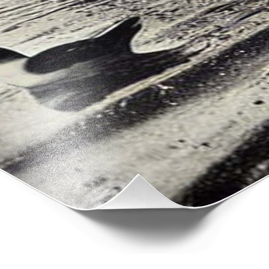 Handen op gezicht met vogels Londen Skyline, Big B Foto Afdruk (Hoek)