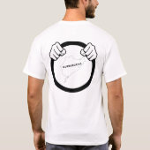 Handen op het wiel t-shirt (Achterkant)