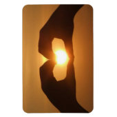 Handen op Sunset Magnet Magneet (Verticaal)