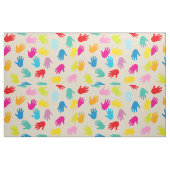 Handen over de hele wereld, afdrukstructuur stof (Fat Quarter)