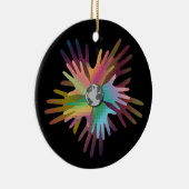 Handen over de hele wereld keramisch ornament (Rechts)