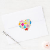 Handen over de hele wereld stickers (Envelop)