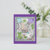 Handen over harten leeg Wenskaart Feestdagenkaart (Staand voorkant)