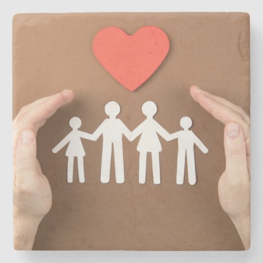 Handen & Papier Mensen Onderzetters ✋ (Voorkant)