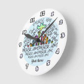 Handen prijzen Hem Christelijke klok (Hoek)